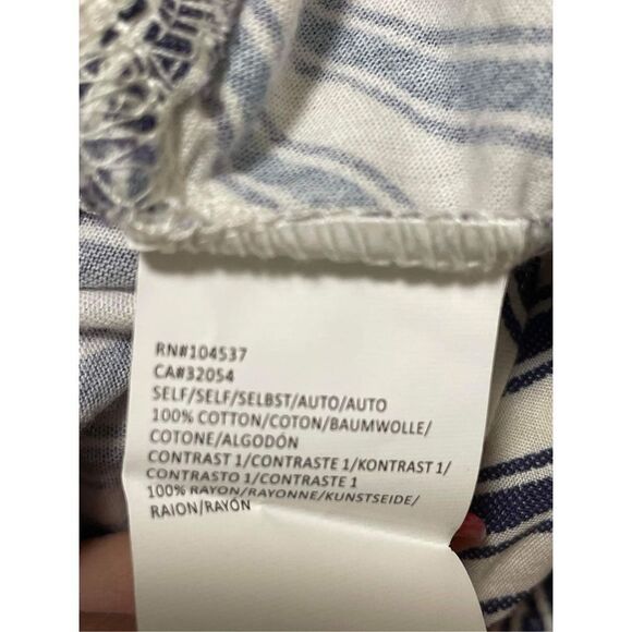 Free People x Tiny Avril Emroidered Striped Knit Halter Size M - Picture 7 of 7